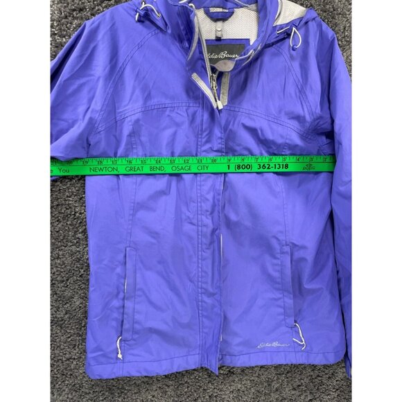 Eddie Bauer Windbreaker Jacket Womens Medium Purple Thermal Lined Weatheredge - Picture 7 of 16